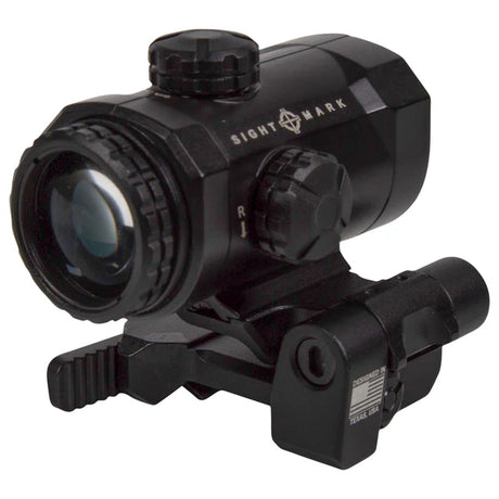 Sightmark XTM-3 magnificador 3x con montura para mira de punto rojo LQD abatible lateral