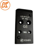 Placa adaptadora de acero para Glock MOS | huella Leupold DPP