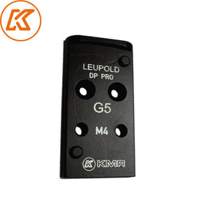 Placa adaptadora de acero para Glock MOS | huella Leupold DPP