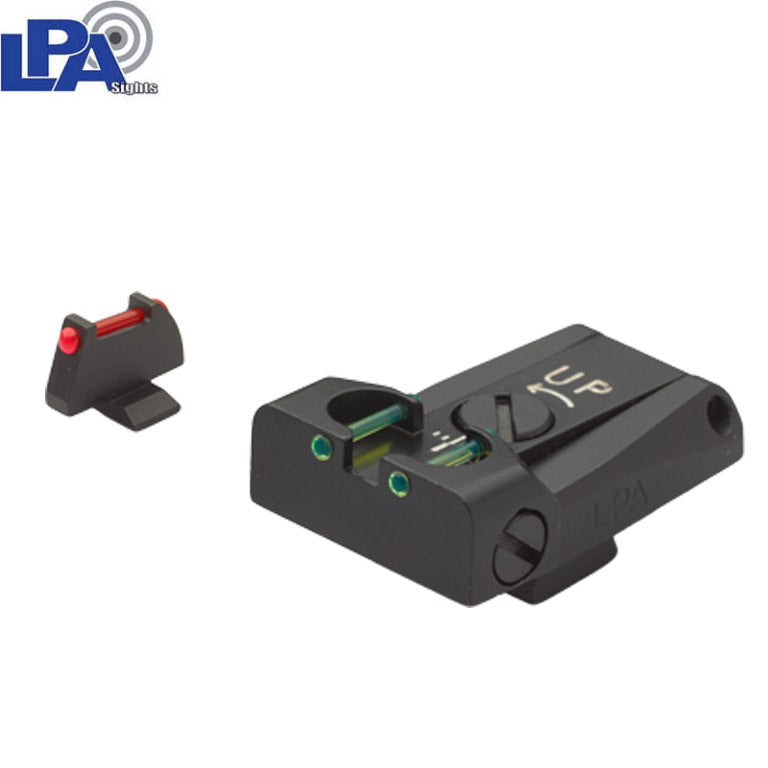 Beretta [92A1 92X 92XI 98A1 M9A3 & other] miras ajustables | con fibra óptica
