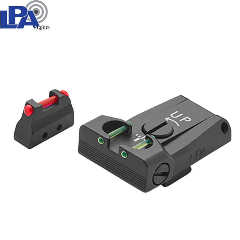 Beretta [92 96 98 M9A1] miras ajustables | con fibra óptica