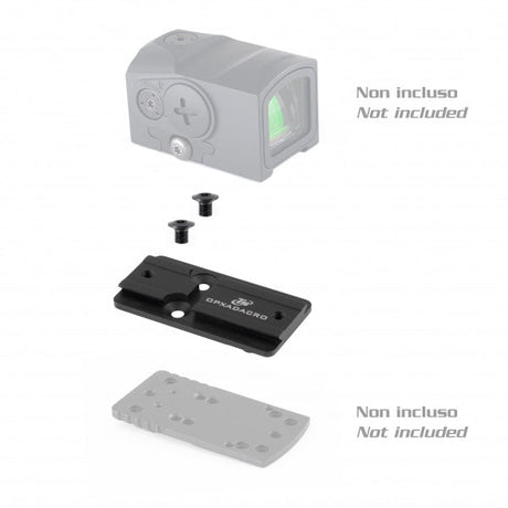 Adaptador de huella | de monturas Toni System "tipo A" a Aimpoint Acro Holosun