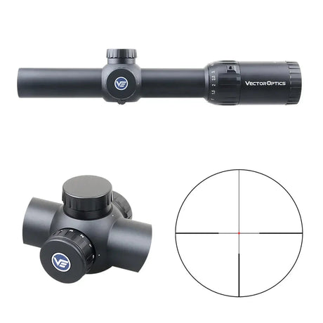 Vector Optics Constantine 1-10x24 visor de rifle Fiber Center Dot Vector Optics