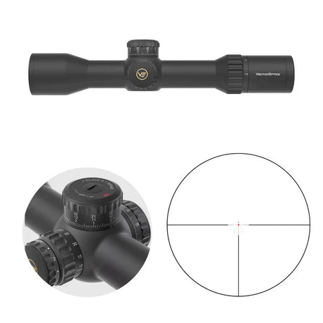 Vector Optics Continental x6 2-12x44 CTR MPVO visor telescópico Vector Optics