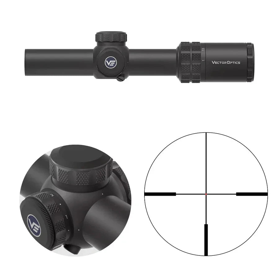 Vector Optics Continental x8 1-8x24 SFP Fiber visor de rifle Vector Optics