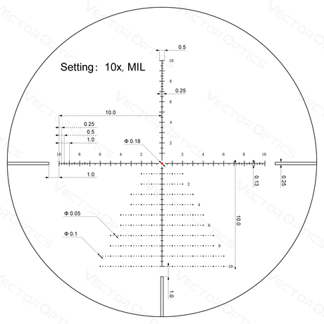 Vector Optics Veyron 3-12x44IR SFP visor de rifle compacto