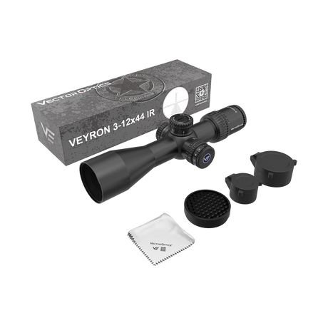 Vector Optics Veyron 3-12x44IR SFP visor de rifle compacto