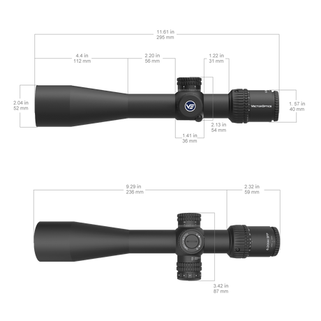 Vector Optics Veyron 6-24x44IR SFP visor de rifle compacto