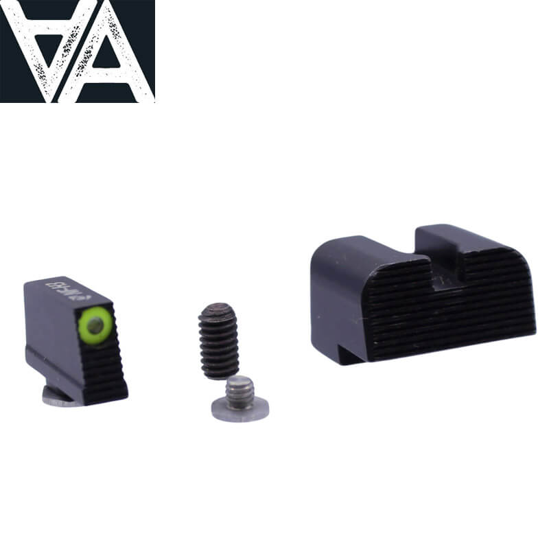Walther PDP tall night sights with tritium Angry Bear