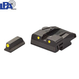 Walther P99, PPQ, PPQ M2 juego de miras ajustables | con puntos luminiscentes

