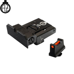 Walther PDP miras ajustables bajas con fibra óptica | tipo