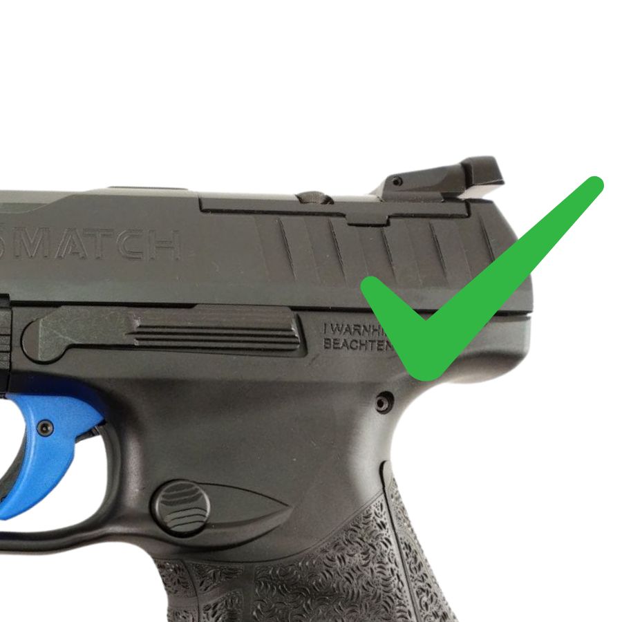 Walther Q4 SF OR & Q5 Match SF corte Optics Ready