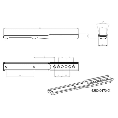 Adaptador para Pixfra Chiron PFI-C450 | base Blaser