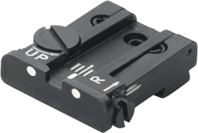 Alza ajustable para Glock [G17 G19 G26 & other] | puntos blancos