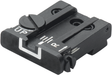 Alza ajustable para Glock [G17 G19 G26 & other] | líneas blancas