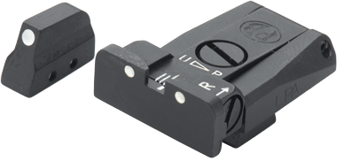 Beretta [92 96 98 M9A1] miras ajustables | puntos blancos