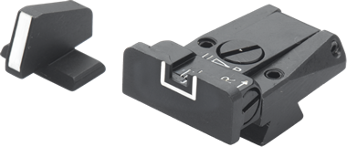 Browning Hi-Power miras ajustables | líneas blancas