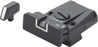 Colt Series 80 miras ajustables | líneas blancas