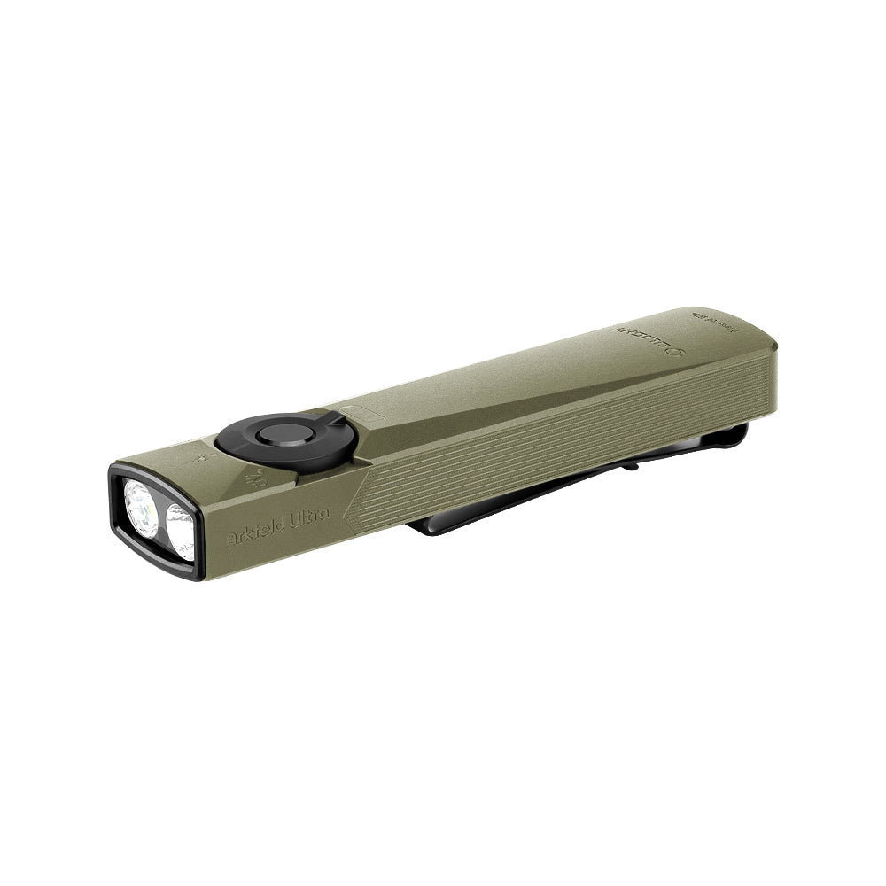 Olight Arkfeld Ultra | linterna EDC plana 3 en 1 | 1.400 lm - Olive Green