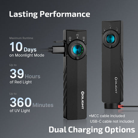 Olight ArkPro Lite | linterna EDC plana 3 en 1 | 1.200 lm