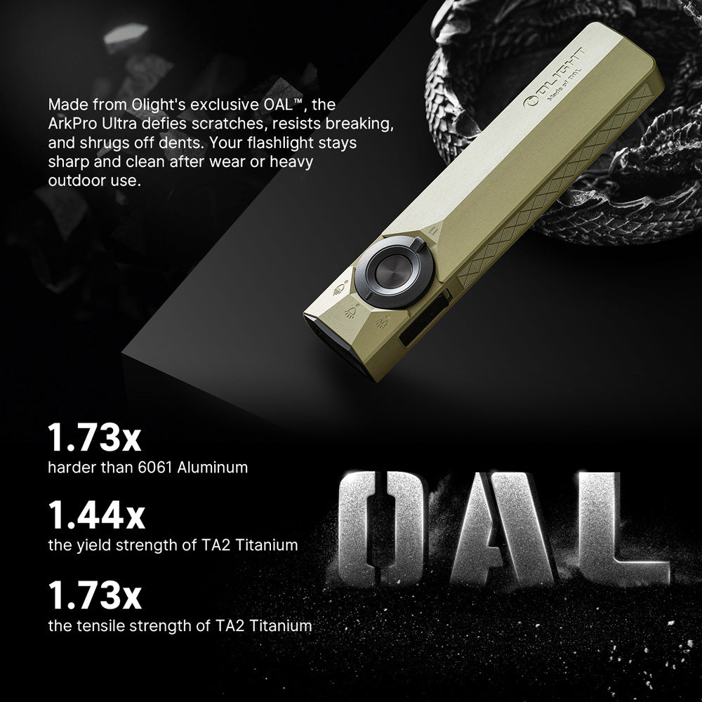 Olight ArkPro Ultra | linterna EDC plana 4 en 1 | 1.700 lm - Olive Green