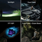 Olight ArkPro Ultra | linterna EDC plana 4 en 1 | 1.700 lm - Olive Green