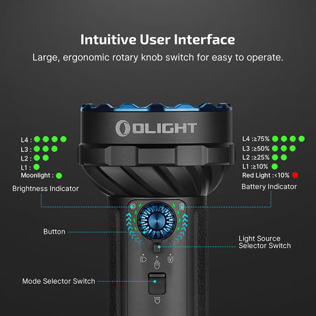 Olight Marauder 2 Mini | potente linterna recargable | 10.000 lm