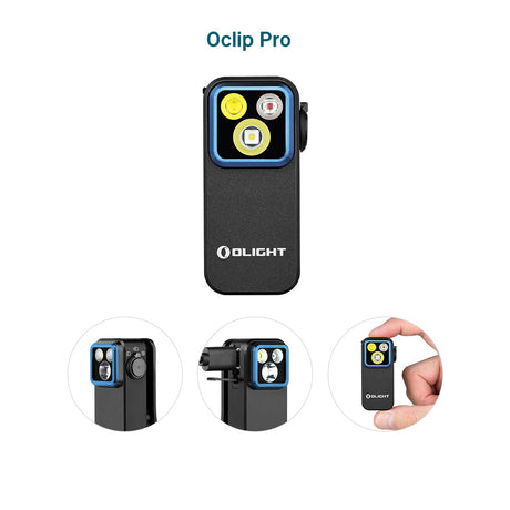 Olight Oclip Pro | linterna de clip multifuncional | 500 lm - Black