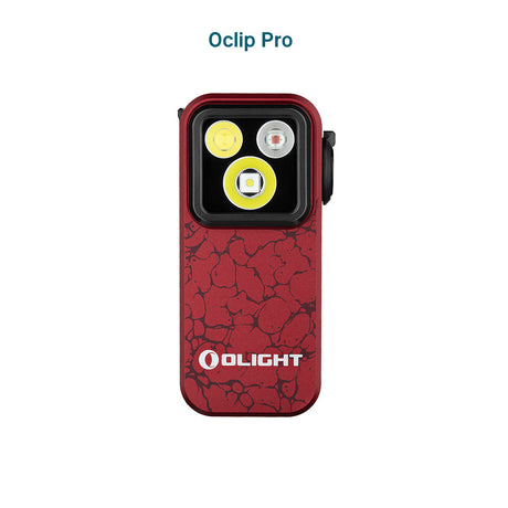 Olight Oclip Pro | linterna de clip multifuncional | 500 lm - Molten Lava