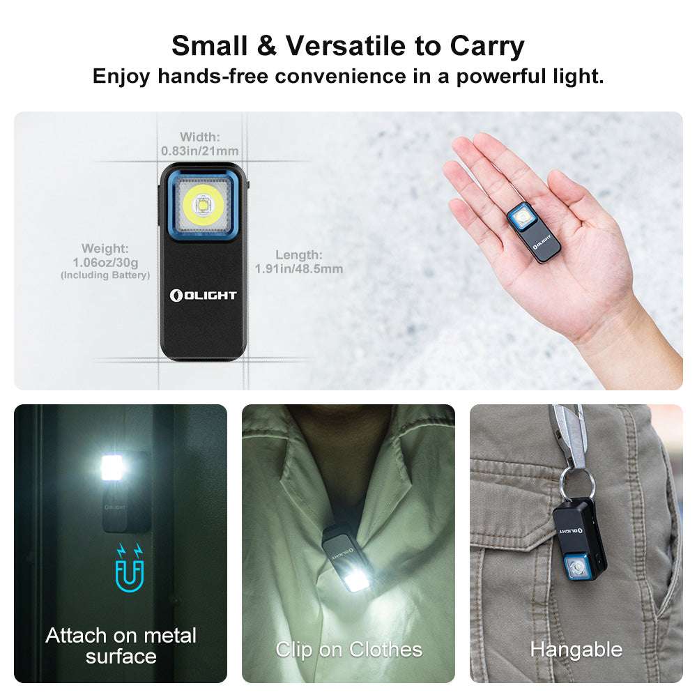 Olight Oclip | linterna de clip EDC recargable | 300 lm - Negro