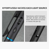 Olight O’Pen 3 | bolígrafo linterna multifuncional | 120 lm + láser verde - Negro