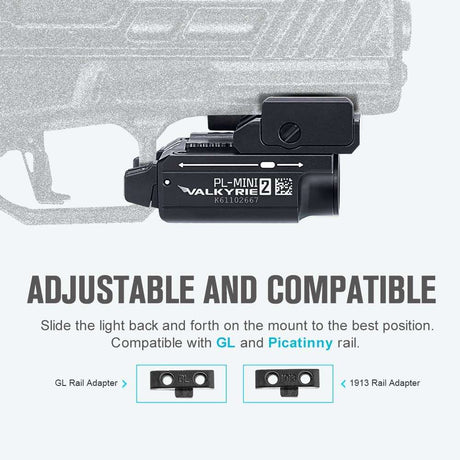 Olight PL-Mini 2 Valkyrie | linterna compacta para pistola | 600 lm