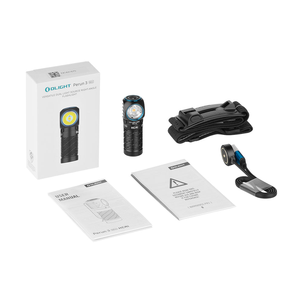 Perun 3 Mini | linterna frontal recargable | 1 250 lm