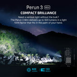 Perun 3 Mini | linterna frontal recargable | 1 250 lm