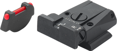 Ruger P85 & P89 miras ajustables | fibra óptica