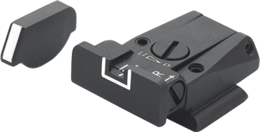 Ruger P85 & P89 miras ajustables | líneas blancas