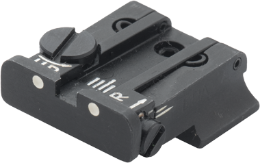 Smith & Wesson [Cal. 10 Cal. 45 3rd Gen] alza ajustable | puntos blancos