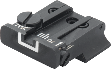 Smith & Wesson [Cal. 10 Cal. 45 3rd Gen] alza ajustable | líneas blancas