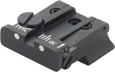 Smith & Wesson [Cal. 10 Cal. 45 3rd Gen] alza ajustable | puntos blancos