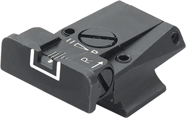 Smith & Wesson Cal. 45 3rd Gen alza ajustable | líneas blancas