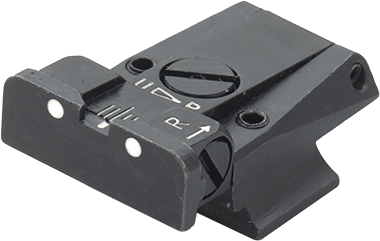 Smith & Wesson [Cal. 9 Cal. 40 3rd Gen & 1911E Cal. 45] alza ajustable | puntos blancos