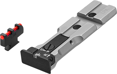 Smith & Wesson revolver [686 629 19 66 586 & other] mira de punto rojo ready miras ajustables | fiber optic