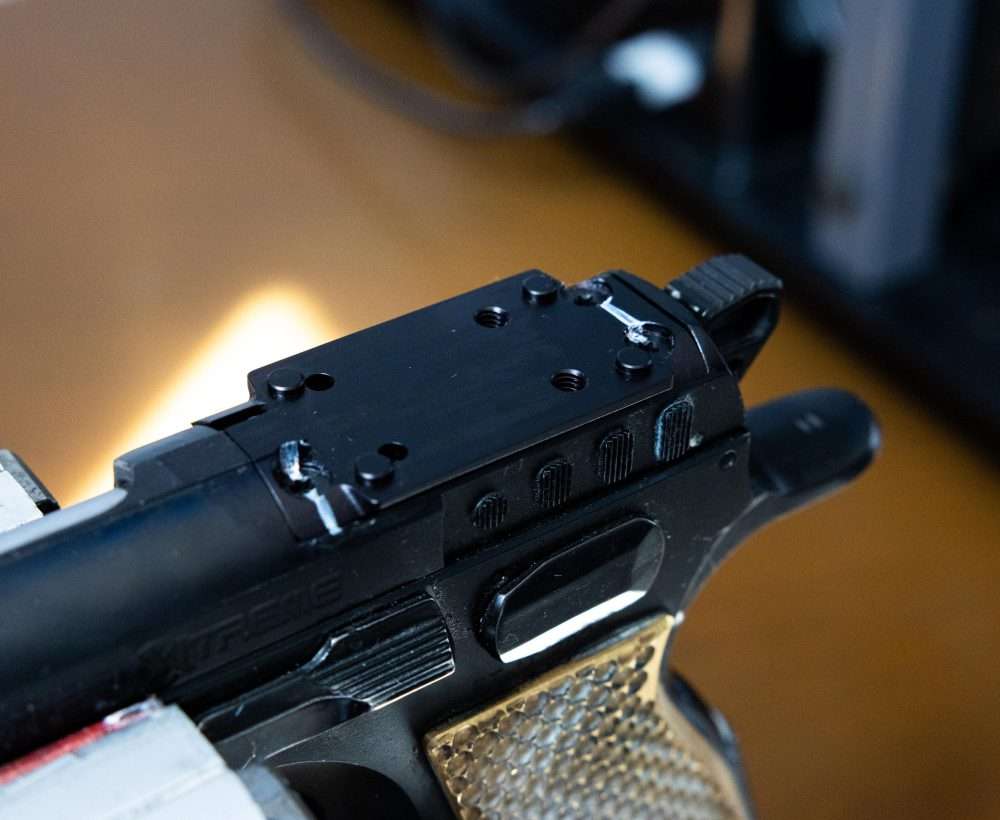 Tanfoglio Stock 3 placa adaptadora | Shield RMSc huella
