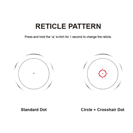Vector Optics Nautilus 1x30 Scope Double Reticle mira de punto rojo