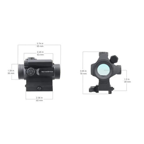 Vector Optics Nautilus 1x30 Scope Double Reticle mira de punto rojo