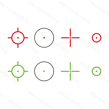 Vector Optics Omega 23x33 mira de punto rojo Reflex Sight de cuatro retículas